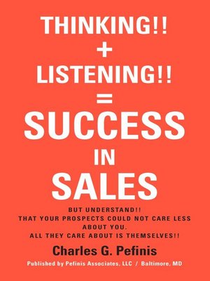 cover image of THINKING!! + LISTENING!! = SUCCESS IN SALES